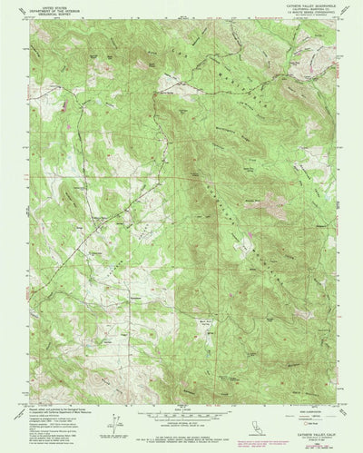 United States Geological Survey Catheys Valley, CA (1962, 24000-Scale) digital map
