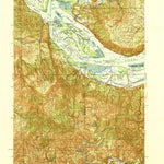 United States Geological Survey Cathlamet, WA-OR (1941, 62500-Scale) digital map