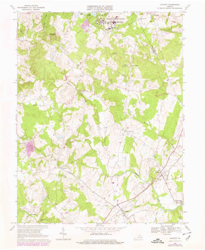 United States Geological Survey Catlett, VA (1966, 24000-Scale) digital map