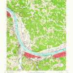 United States Geological Survey Catlettsburg, KY-OH-WV (1957, 24000-Scale) digital map