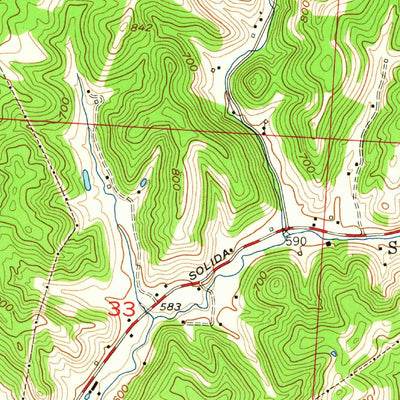 United States Geological Survey Catlettsburg, KY-OH-WV (1957, 24000-Scale) digital map