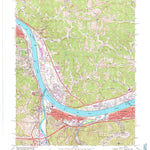 United States Geological Survey Catlettsburg, KY-OH-WV (1968, 24000-Scale) digital map
