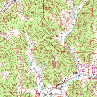 United States Geological Survey Catlettsburg, KY-OH-WV (1968, 24000-Scale) digital map