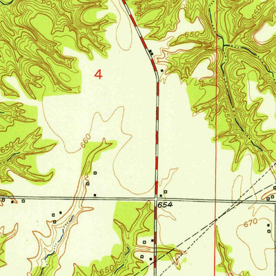 United States Geological Survey Catlin, IN (1952, 24000-Scale) digital map