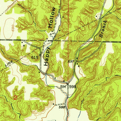 United States Geological Survey Catlin, IN (1952, 24000-Scale) digital map