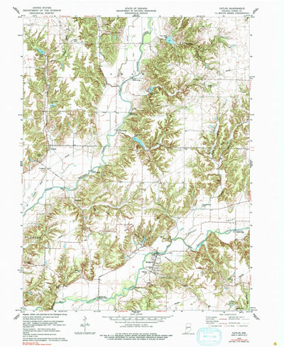 United States Geological Survey Catlin, IN (1978, 24000-Scale) digital map