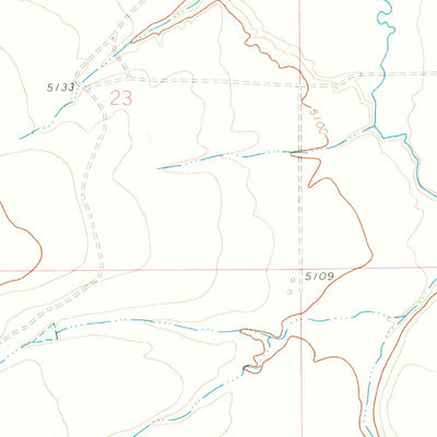 United States Geological Survey Catlin Spring, MT (1971, 24000-Scale) digital map