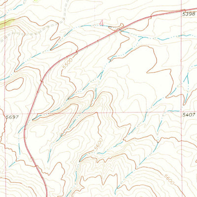 United States Geological Survey Catlin Spring, MT (1971, 24000-Scale) digital map