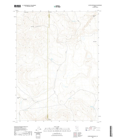 United States Geological Survey Catnip Mountain SE, NV (2021, 24000-Scale) digital map
