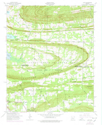 United States Geological Survey Cato, AR (1953, 24000-Scale) digital map