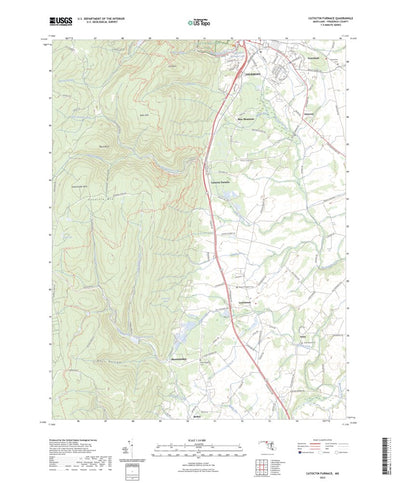 United States Geological Survey Catoctin Furnace, MD (2023, 24000-Scale) digital map