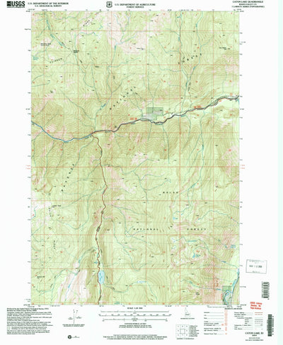 United States Geological Survey Caton Lake, ID (2004, 24000-Scale) digital map