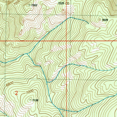 United States Geological Survey Caton Lake, ID (2004, 24000-Scale) digital map