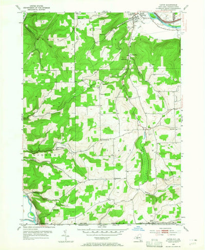United States Geological Survey Caton, NY-PA (1953, 24000-Scale) digital map