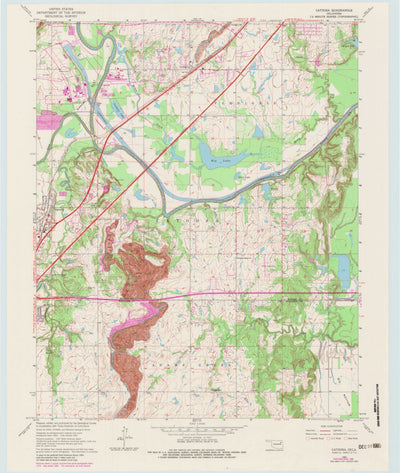 United States Geological Survey Catoosa, OK (1963, 24000-Scale) digital map