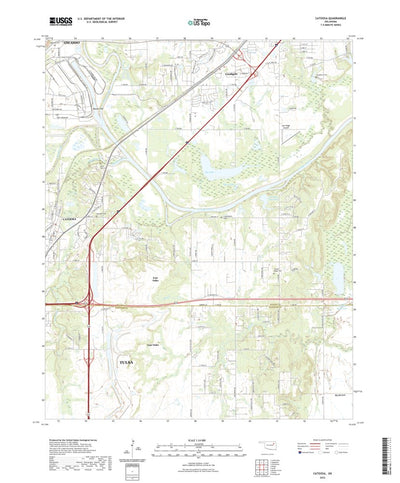 United States Geological Survey Catoosa, OK (2022, 24000-Scale) digital map