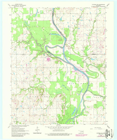 United States Geological Survey Catoosa SE, OK (1963, 24000-Scale) digital map