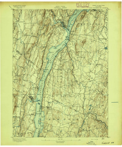 United States Geological Survey Catskill, NY (1895, 62500-Scale) digital map