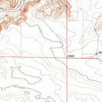 United States Geological Survey Cattail Ranch NE, WY (1990, 24000-Scale) digital map