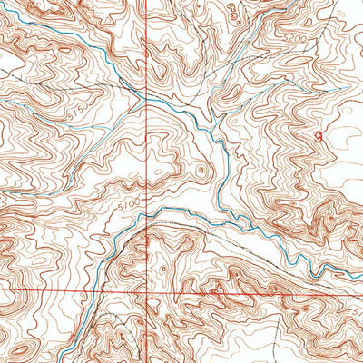 United States Geological Survey Cattail Ranch NE, WY (1990, 24000-Scale) digital map