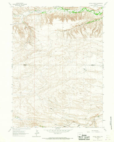 United States Geological Survey Cattail Ranch, WY (1963, 24000-Scale) digital map