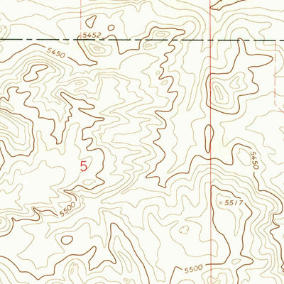 United States Geological Survey Cattail Ranch, WY (1963, 24000-Scale) digital map