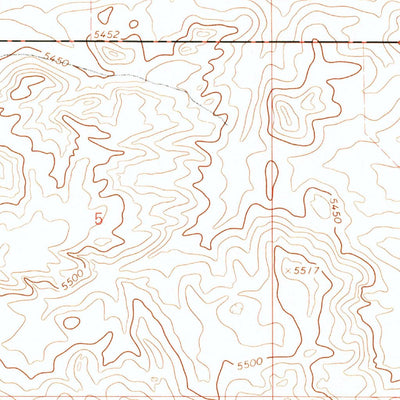 United States Geological Survey Cattail Ranch, WY (1990, 24000-Scale) digital map