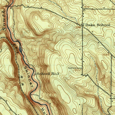 United States Geological Survey Cattaraugus, NY (1923, 62500-Scale) digital map