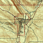 United States Geological Survey Cattaraugus, NY (1923, 62500-Scale) digital map