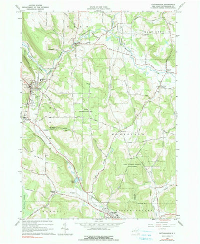 United States Geological Survey Cattaraugus, NY (1963, 24000-Scale) digital map