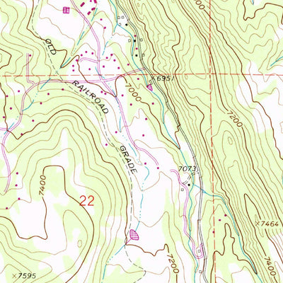 United States Geological Survey Cattle Creek, CO (1961, 24000-Scale) digital map