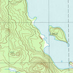 United States Geological Survey Caucomgomoc Lake East, ME (1989, 24000-Scale) digital map