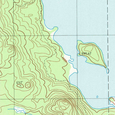 United States Geological Survey Caucomgomoc Lake East, ME (1989, 24000-Scale) digital map