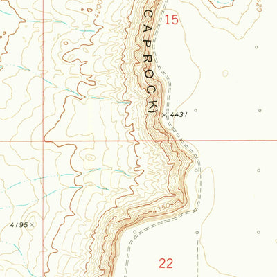 United States Geological Survey Caudill Ranch, NM (1973, 24000-Scale) digital map