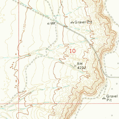 United States Geological Survey Caudill Ranch, NM (1973, 24000-Scale) digital map