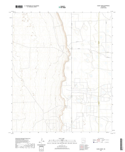 United States Geological Survey Caudill Ranch, NM (2020, 24000-Scale) digital map