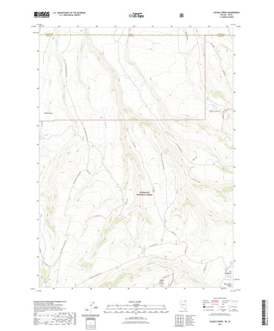 United States Geological Survey Caudle Creek, NV (2021, 24000-Scale) digital map