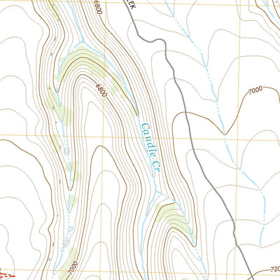 United States Geological Survey Caudle Creek, NV (2021, 24000-Scale) digital map