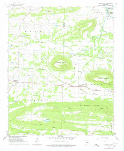 United States Geological Survey Caulksville, AR (1966, 24000-Scale) digital map
