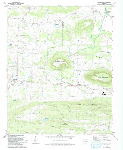 United States Geological Survey Caulksville, AR (1993, 24000-Scale) digital map