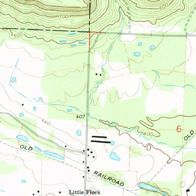 United States Geological Survey Caulksville, AR (1993, 24000-Scale) digital map