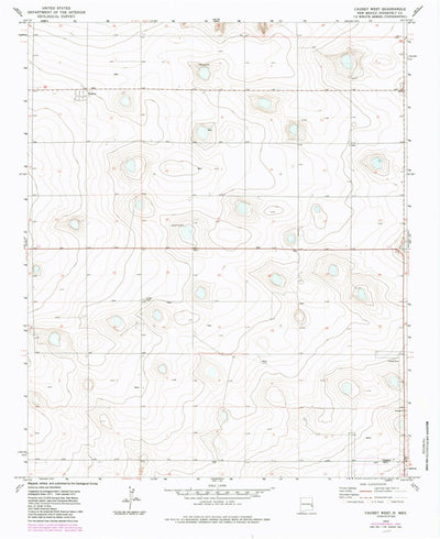 United States Geological Survey Causey West, NM (1972, 24000-Scale) digital map