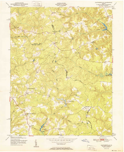 United States Geological Survey Cauthornville, VA (1951, 24000-Scale) digital map