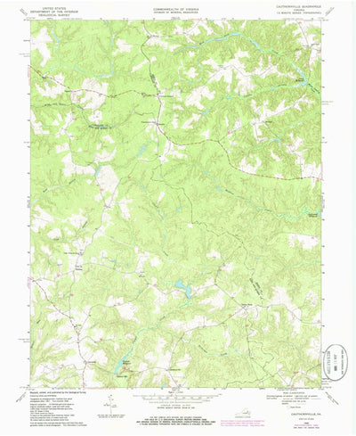 United States Geological Survey Cauthornville, VA (1968, 24000-Scale) digital map