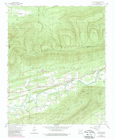 United States Geological Survey Cauthron, AR (1958, 24000-Scale) digital map