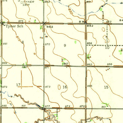 United States Geological Survey Cavalier, ND (1941, 62500-Scale) digital map