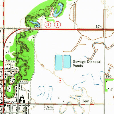 United States Geological Survey Cavalier, ND (1964, 24000-Scale) digital map