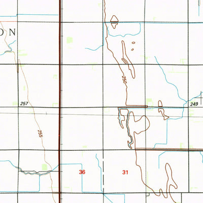 United States Geological Survey Cavalier, ND-MN (1985, 100000-Scale) digital map