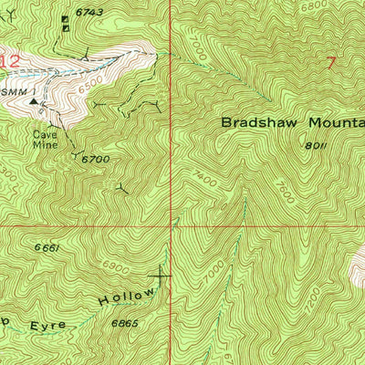 United States Geological Survey Cave Canyon, UT (1953, 24000-Scale) digital map