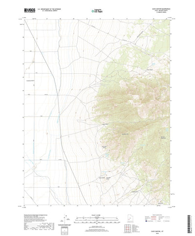 United States Geological Survey Cave Canyon, UT (2020, 24000-Scale) digital map